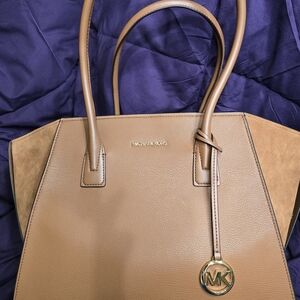 Michael Kors Tan and Brown Satchel